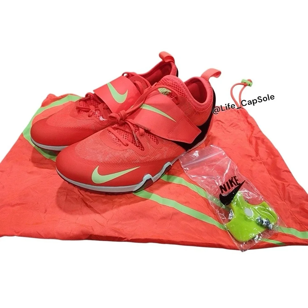Size 10 Nike Pole Vault Elite Track & Field Jumping Spikes Crimson FZ9649-600